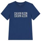 Boys Blue Logo T-Shirt, 1, hi-res