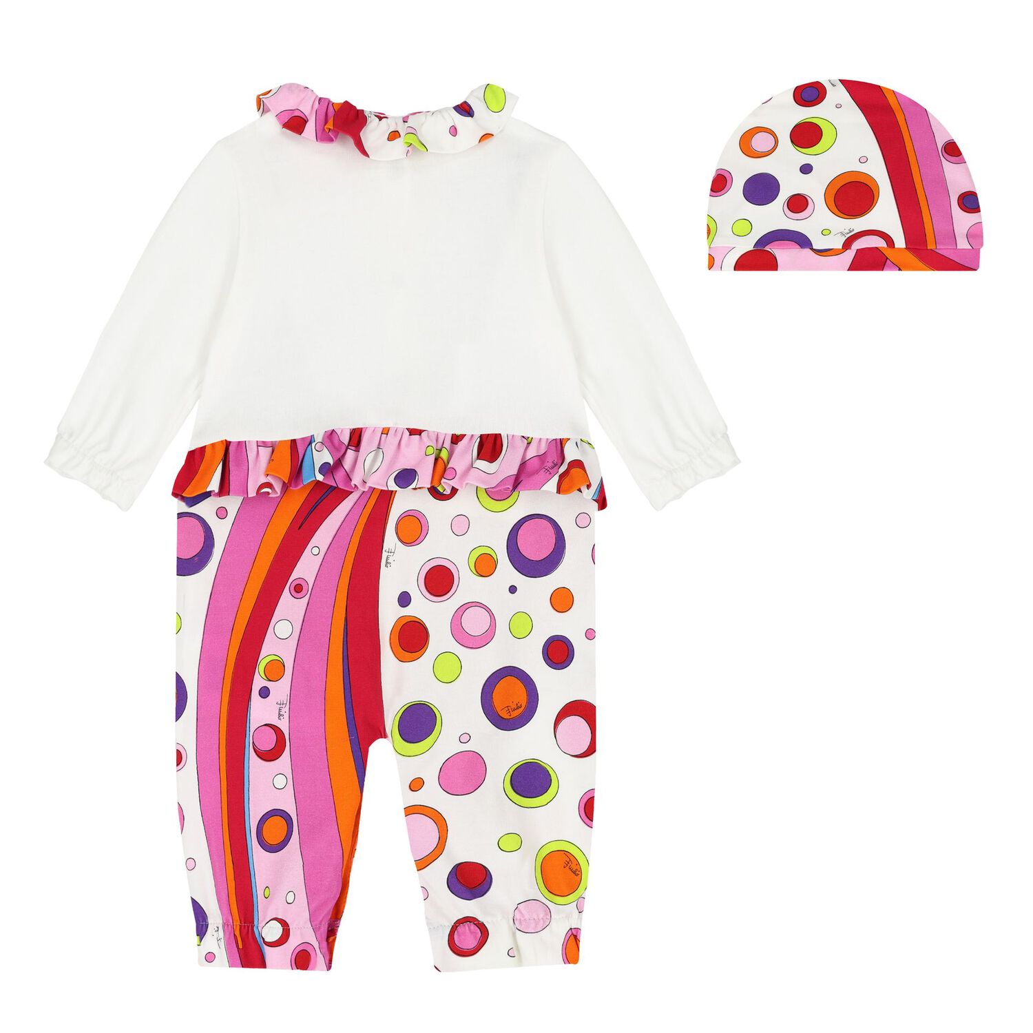 Girls White & Pink Fontane Babygrow Gift Set, 1, hi-res