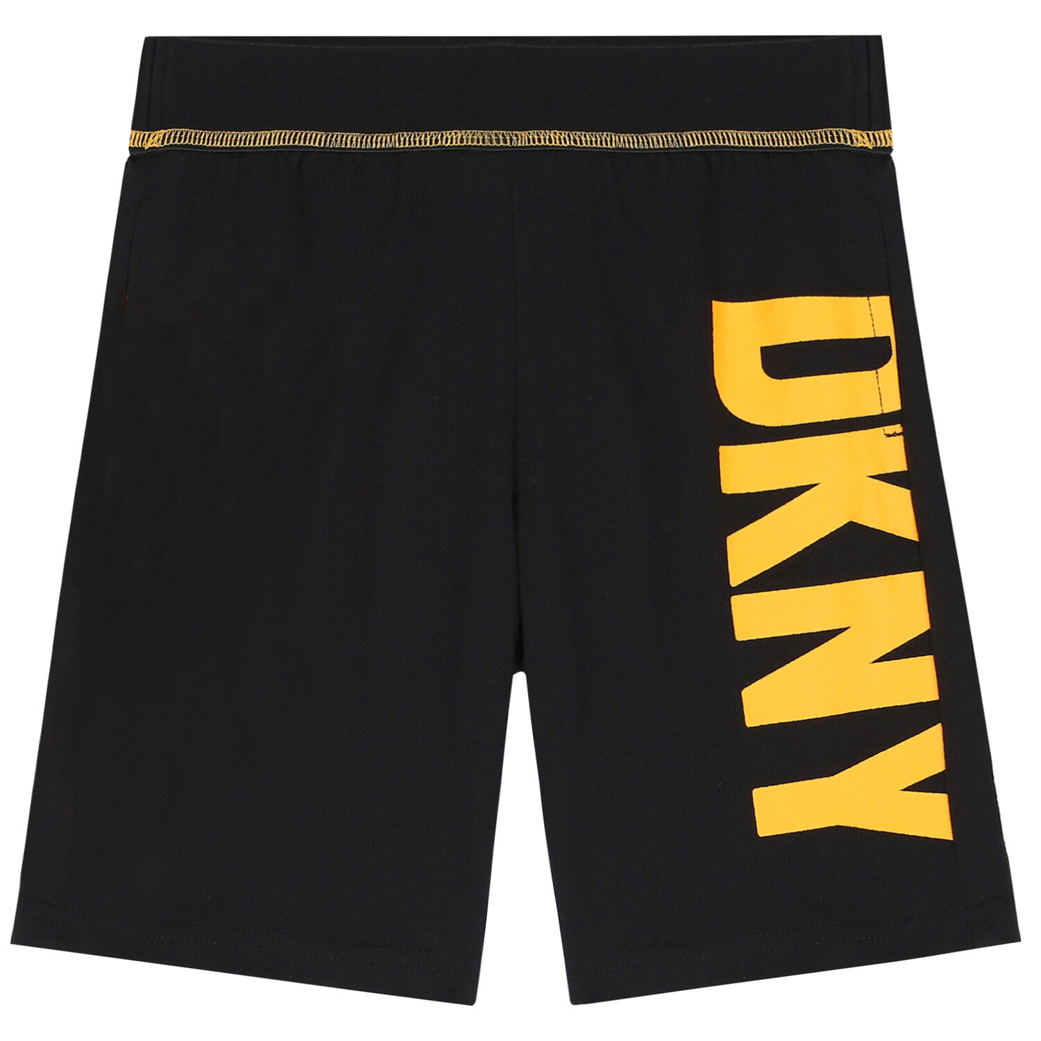 Boys Black Logo Shorts, 1, hi-res