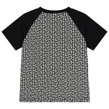 Boys Black & White T-Shirt