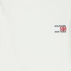 Boys White Logo Long Sleeve Top, 1, hi-res