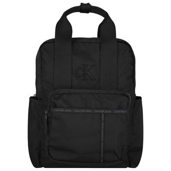 Black Logo Backpack