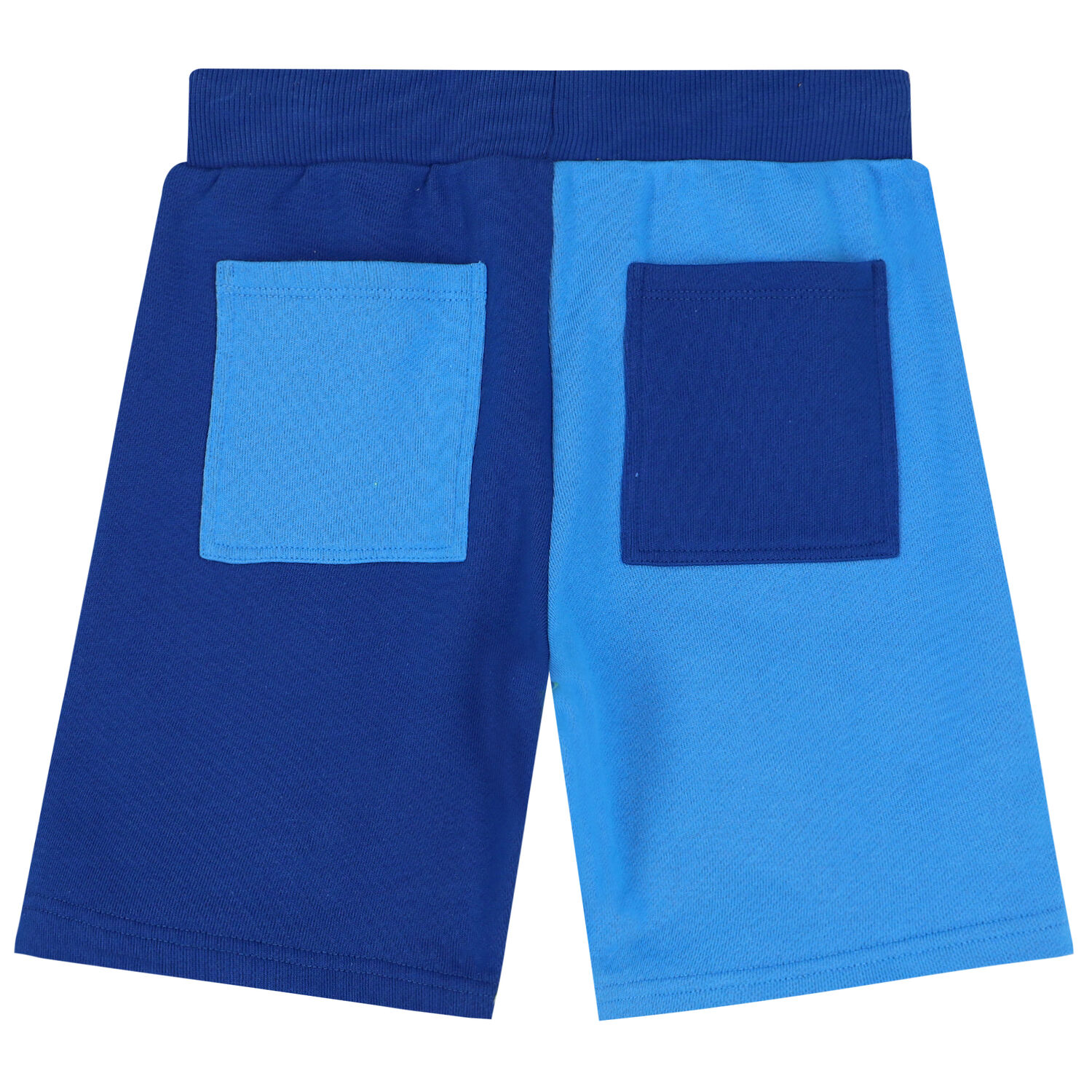 Boys Blue Logo Shorts, 1, hi-res