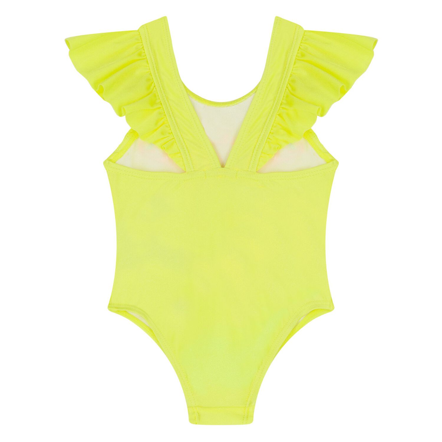 Younger Girls Yellow Candy Logo Swimsuit, 1, hi-res image number null