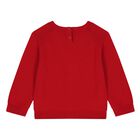 Younger Boys Red Knitted Jumper, 1, hi-res