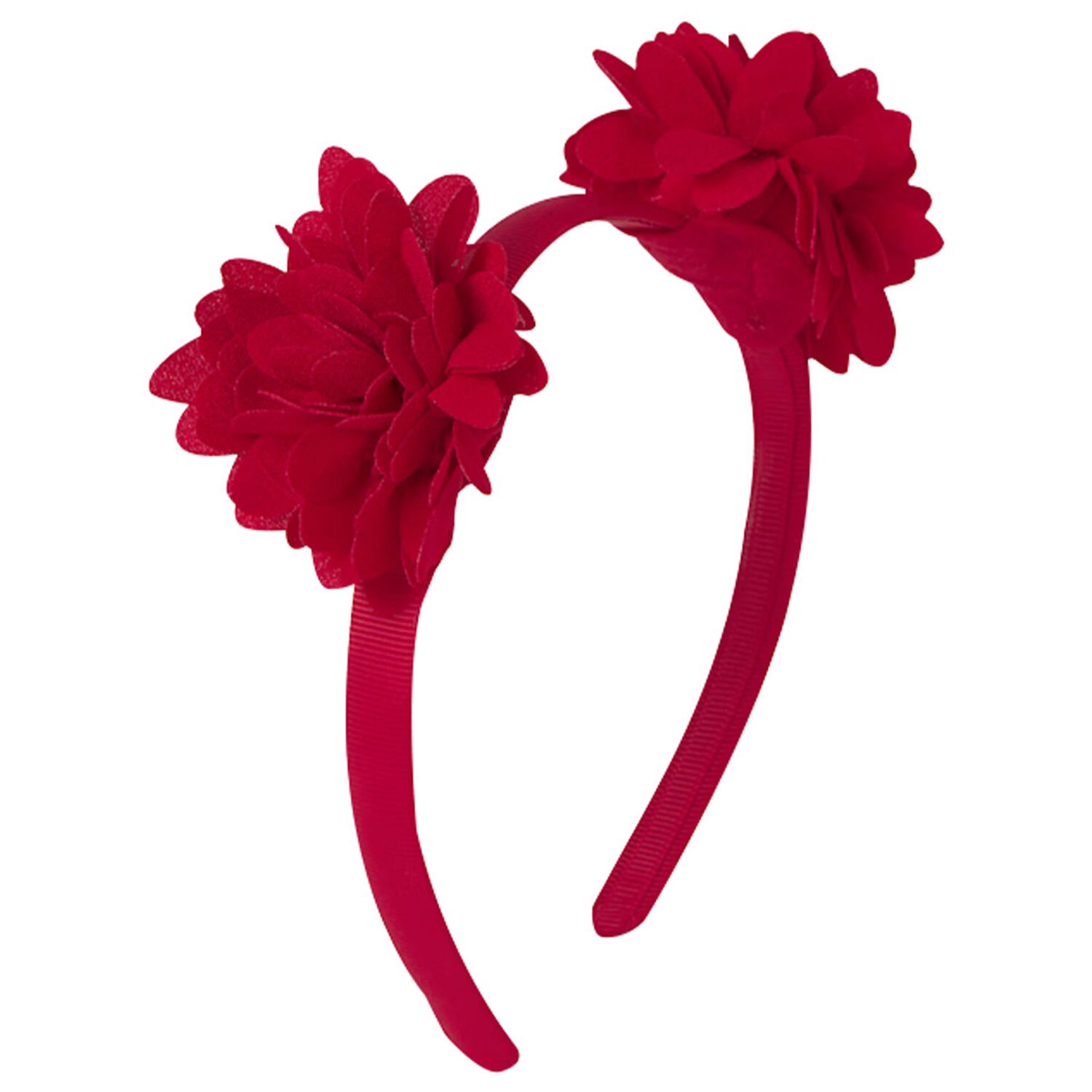 Girls Red Flower Headband, 3, hi-res