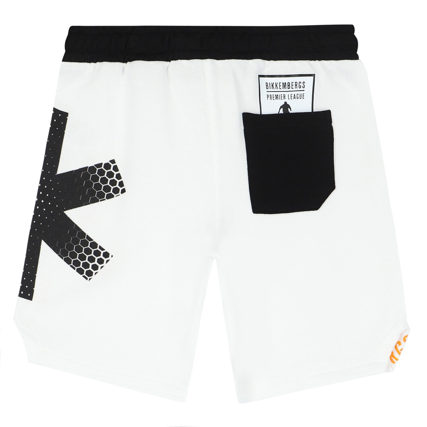 Boys White Logo Shorts, 1, hi-res