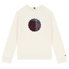 Boys Ivory Logo Sweatshirt, 1, hi-res