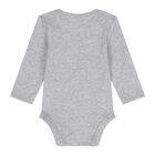 Baby Boys Grey Logo Babygrow Gift Set, 1, hi-res
