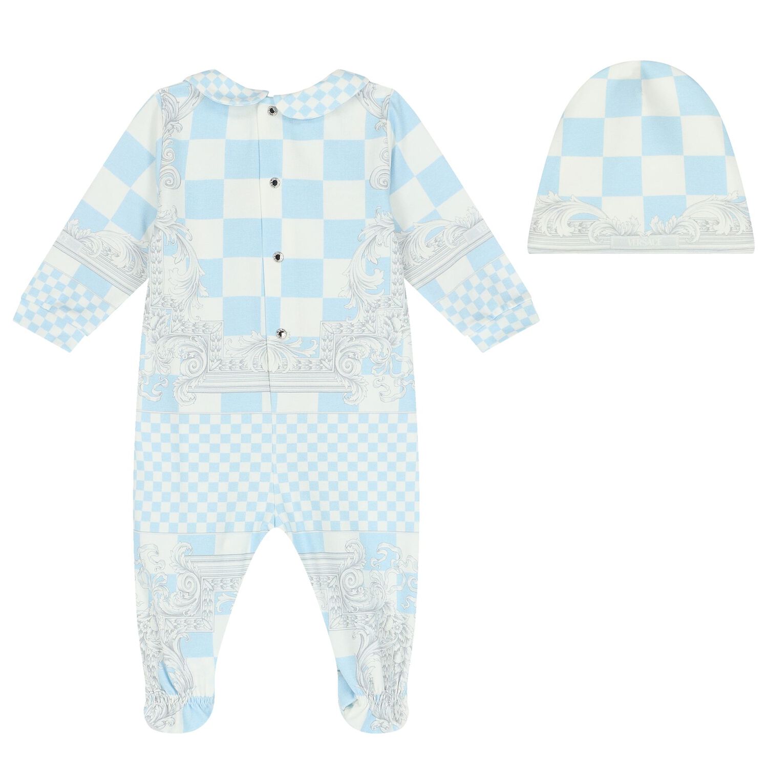 Baby Boys Blue Logo Babygrow Gift set, 1, hi-res