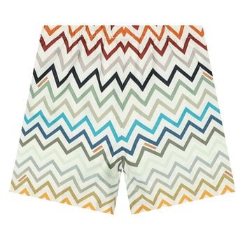 Younger Boys Multi-Coloured Zig Zag Swim Shorts