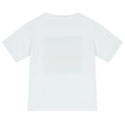 Boys White Logo Zigzag T-Shirt, 1, hi-res