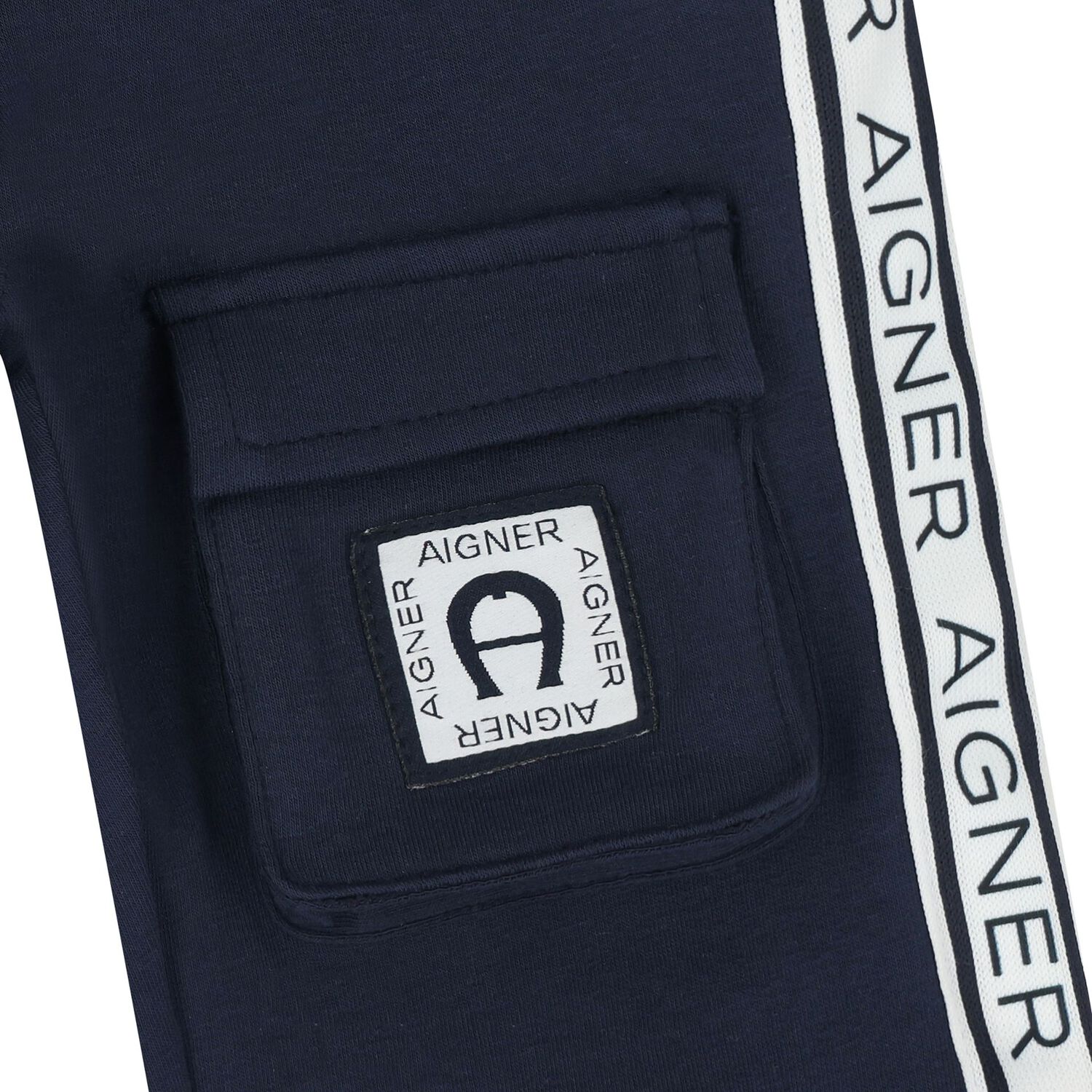 Younger Boys Navy Blue Logo Shorts, 1, hi-res