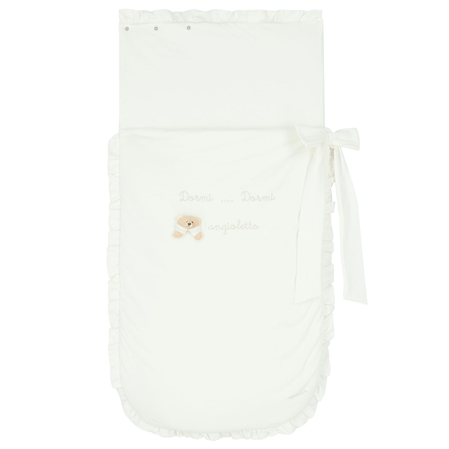 Ivory Teddy Bear Baby Nest, 1, hi-res image number null