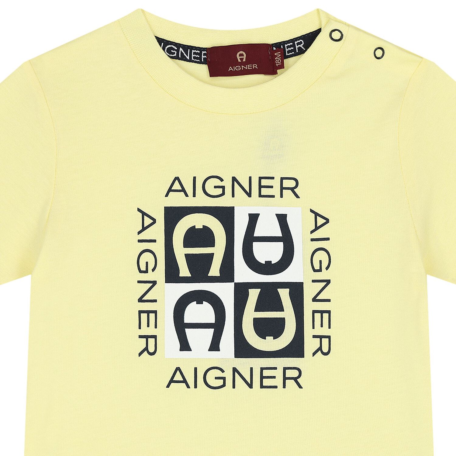 Younger Boys Yellow Logo T-Shirt, 2, hi-res