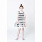 Girls Black & White Logo Dress, 1, hi-res