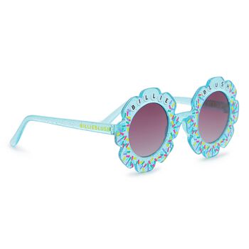 Girls Blue Logo Sunglasses