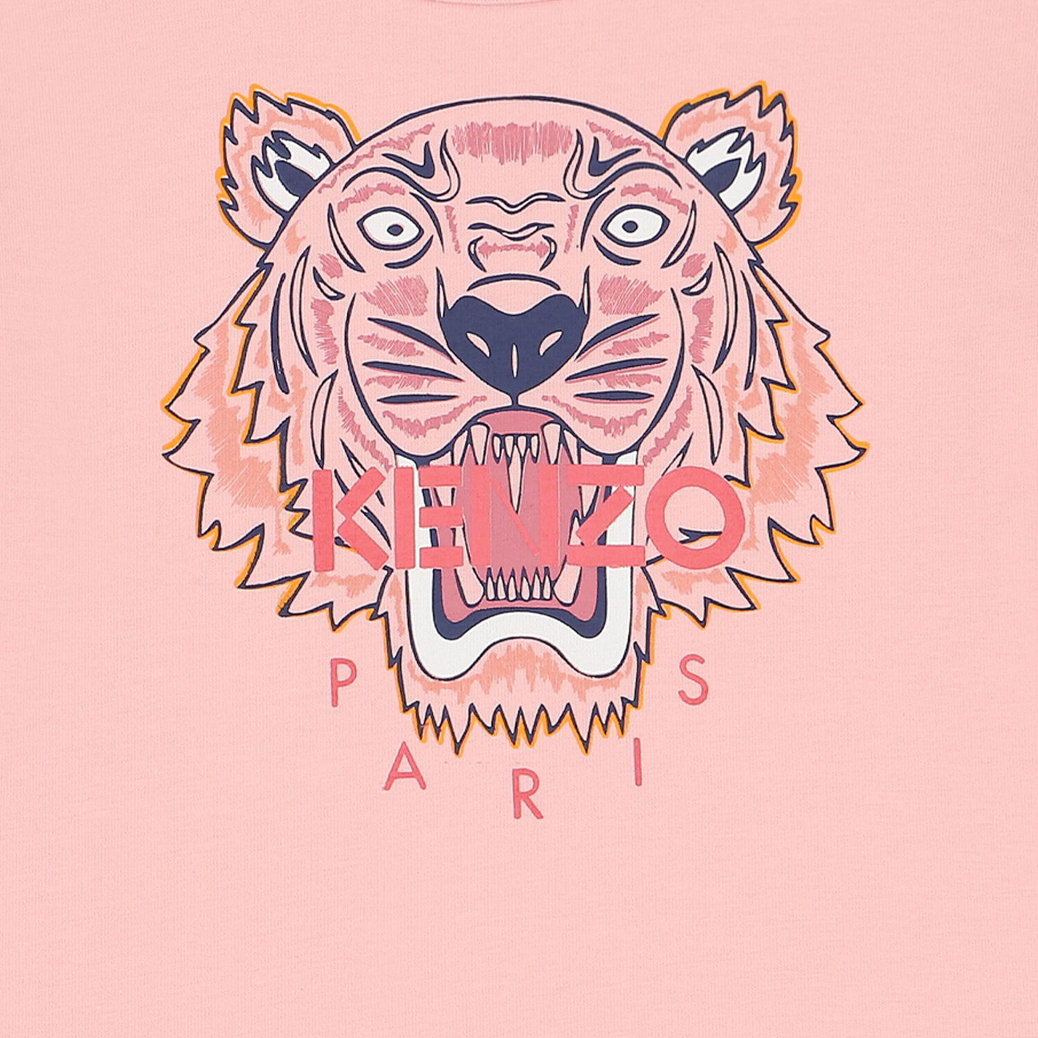Younger Girls Pink Tiger T-Shirt, 1, hi-res