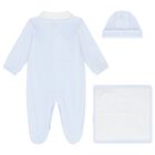 Baby Boys Blue Babygrow Gift Set, 1, hi-res