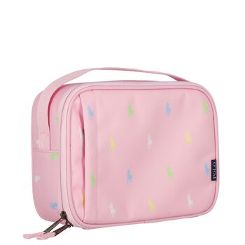 Girls Pink Pony Logo Lunch Bag ( 23cm )