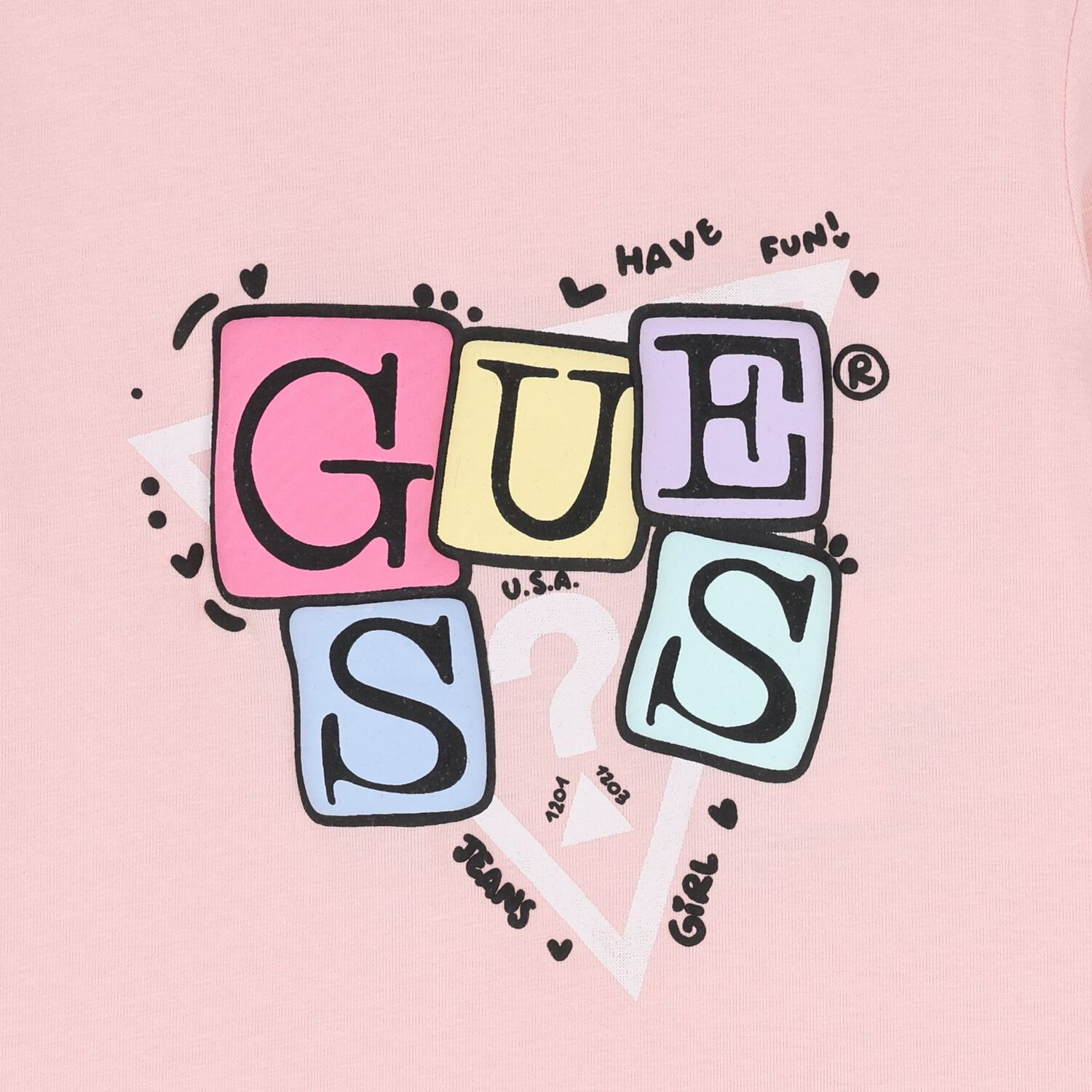 Girls Pink Logo Long Sleeve Top, 2, hi-res image number null