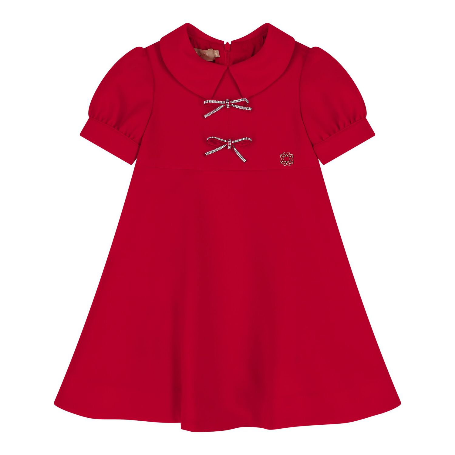 Baby Girls Red Logo Dress Set, 1, hi-res