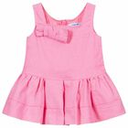 Younger Girls Pink Dress, 1, hi-res