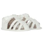 Baby Boys White Sandals, 1, hi-res
