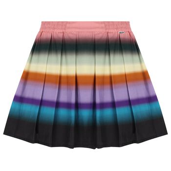 Girls Multi-Coloured Pleated Skirt