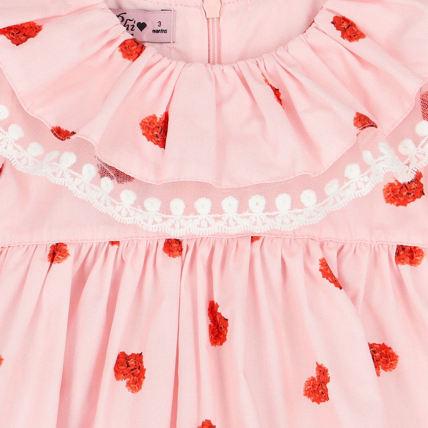 Baby Girls Pink Heart Dress, 1, hi-res image number null