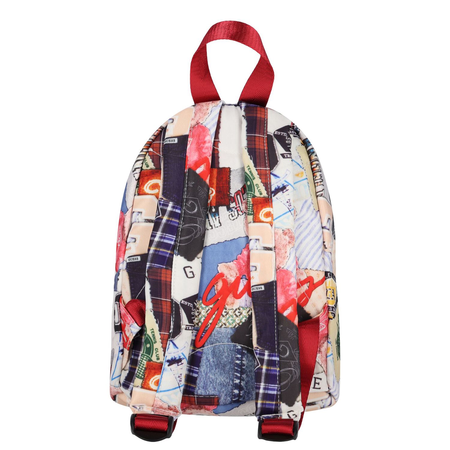 Boys Multi-Coloured Logo Backpack, 1, hi-res