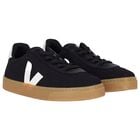 Black Logo Canvas Trainers, 1, hi-res