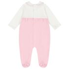 Baby Girls Pink Floral Babygrow, 3, hi-res