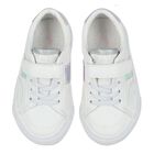 Girls White Logo Trainers, 1, hi-res