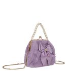 Girls Lilac Faux Fur Handbag, 2, hi-res