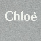 Girls Grey Logo T-Shirt, 1, hi-res
