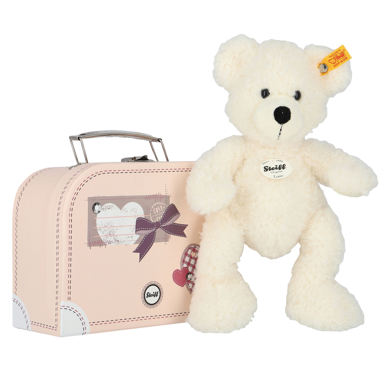 Ivory Teddy Bear Toy ( 28cm ), 1, hi-res