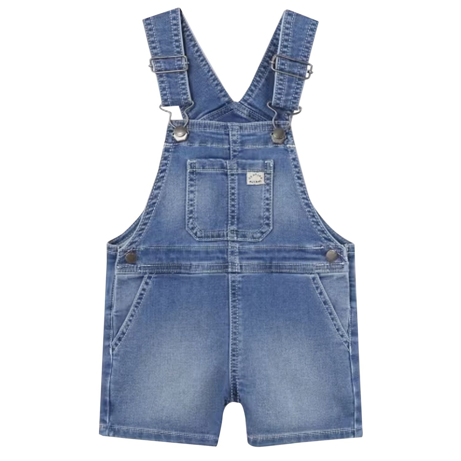 Younger Boys Blue Denim Dungaree, 1, hi-res image number null