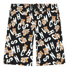 Boys Black Teddy Logo Shorts, 2, hi-res