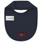 Baby Boys Navy Blue Logo Bib, 3, hi-res