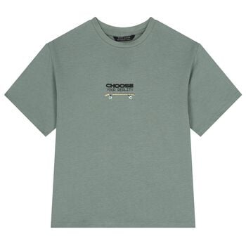 Boys Green Skate T-Shirt