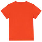 Younger Boys Orange Giraffe T-Shirt, 1, hi-res