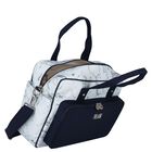 Baby Boys White & Navy Blue Geo Map Changing Bag, 1, hi-res