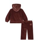 Younger Girls Burgundy Logo Tracksuit, 1, hi-res