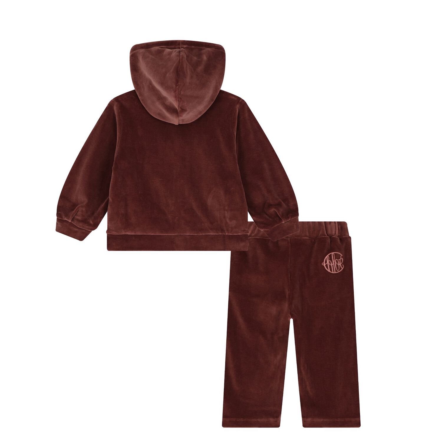 Younger Girls Burgundy Logo Tracksuit, 1, hi-res