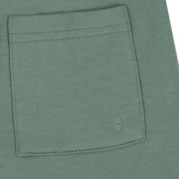 Boys Green Logo Shorts