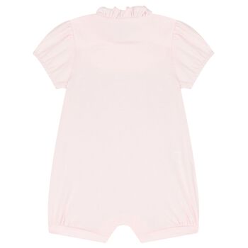 Baby Girls Pink Floral Romper