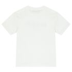 Boys White Logo T-Shirt, 1, hi-res