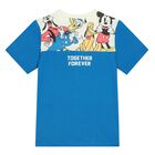 Boys Ivory & Blue Shorts Set, 1, hi-res