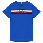 Boys Blue Logo T-Shirt, 4, hi-res